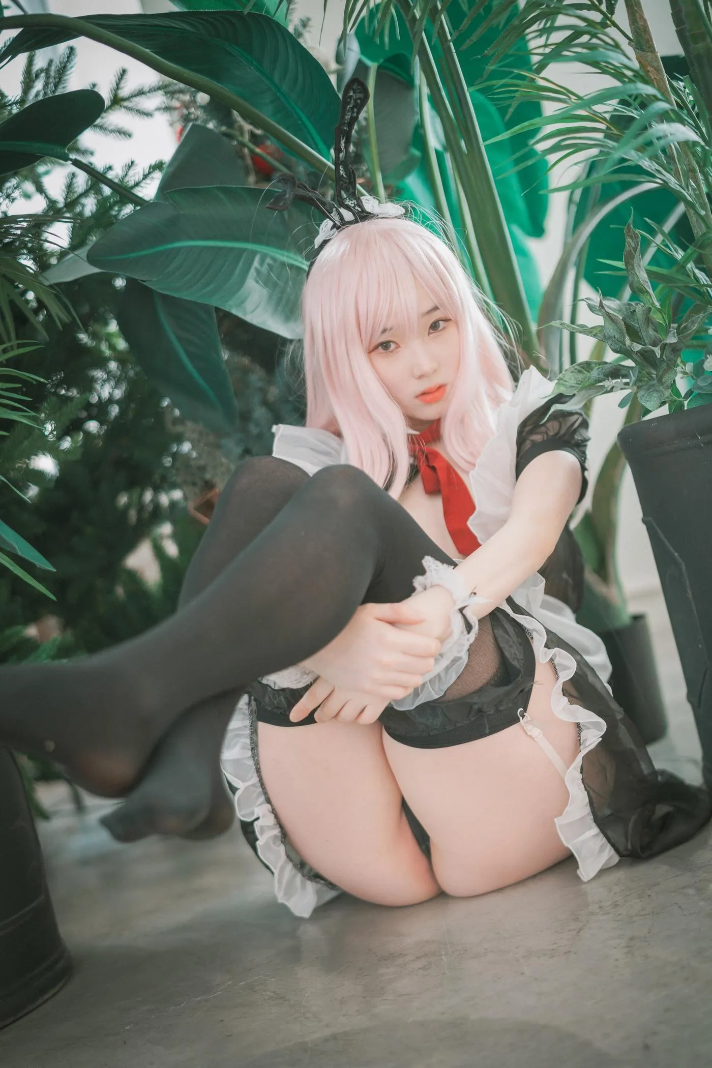 Bambi밤비 – NO.65 [DJAWA] Sheer Bunny Maid [51P]插图